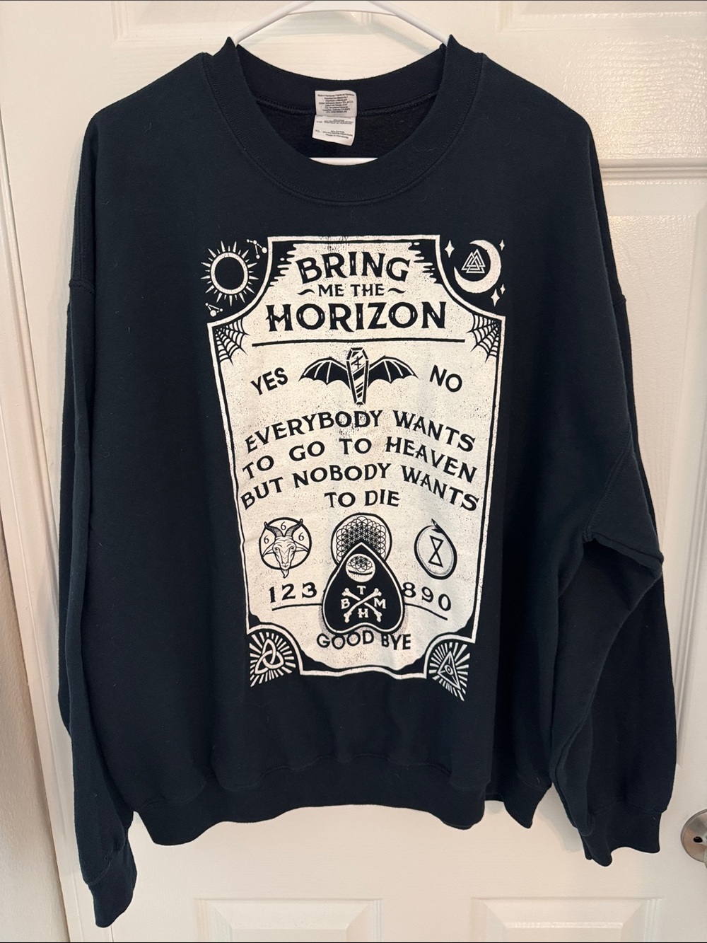 Bring Me The Horizon Black Graphic Crewneck Sweatshirt